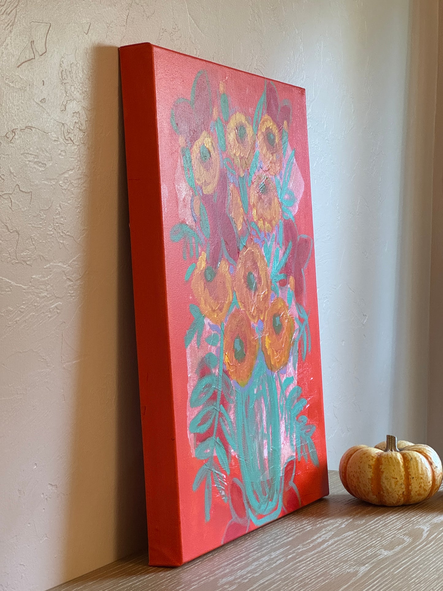 Orange Marigolds || 16 x 20 Floral
