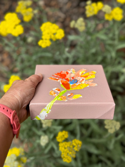 Indian Paintbrush || 6x6 Floral