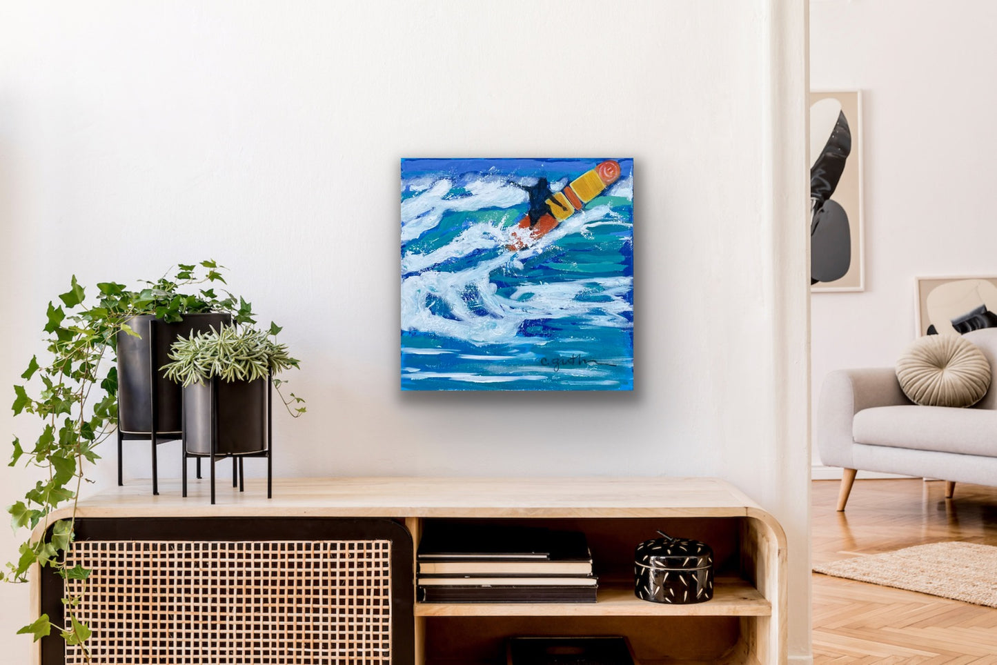 Surf Happy || 12 x 12