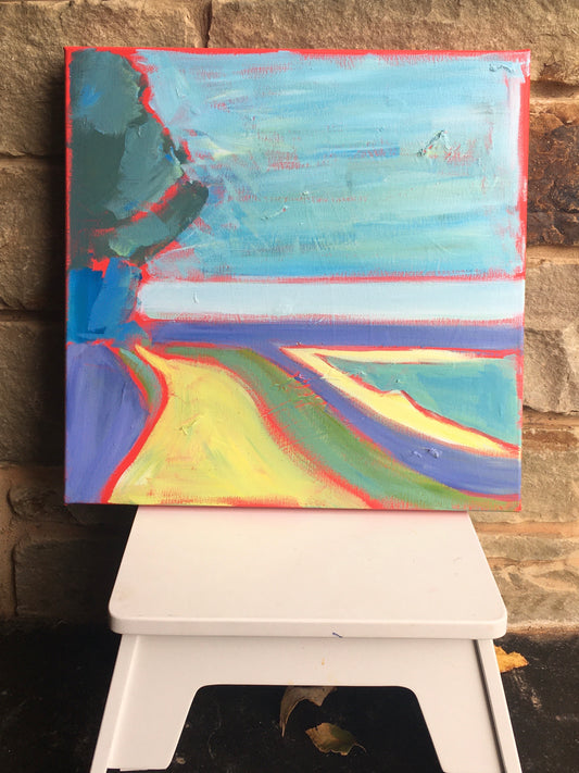 Looping the Lake || 16 x 16