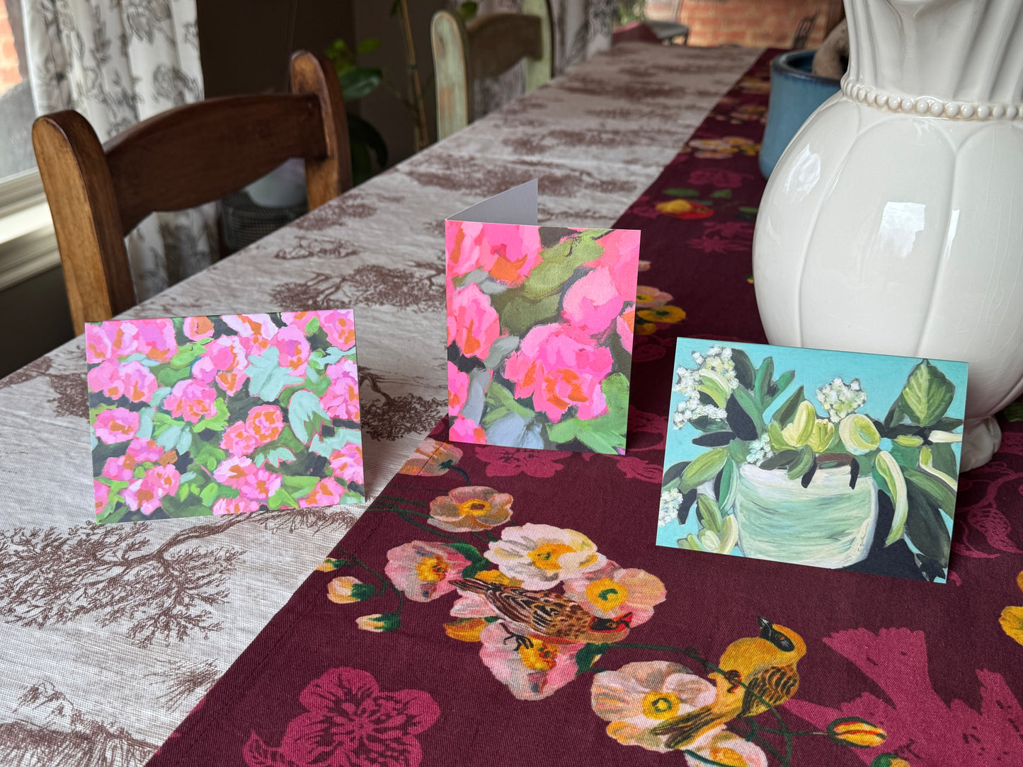 Christmas Florals Greeting Card set