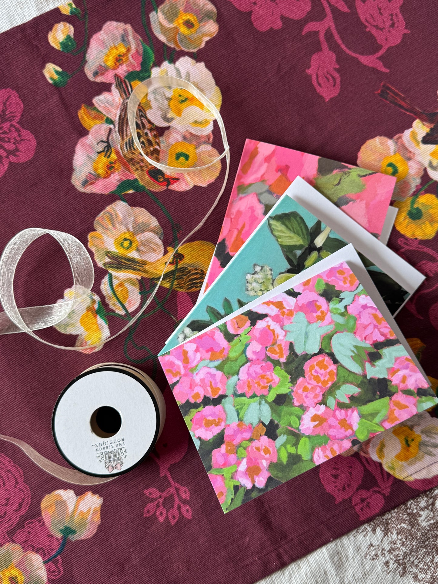 Christmas Florals Greeting Card set