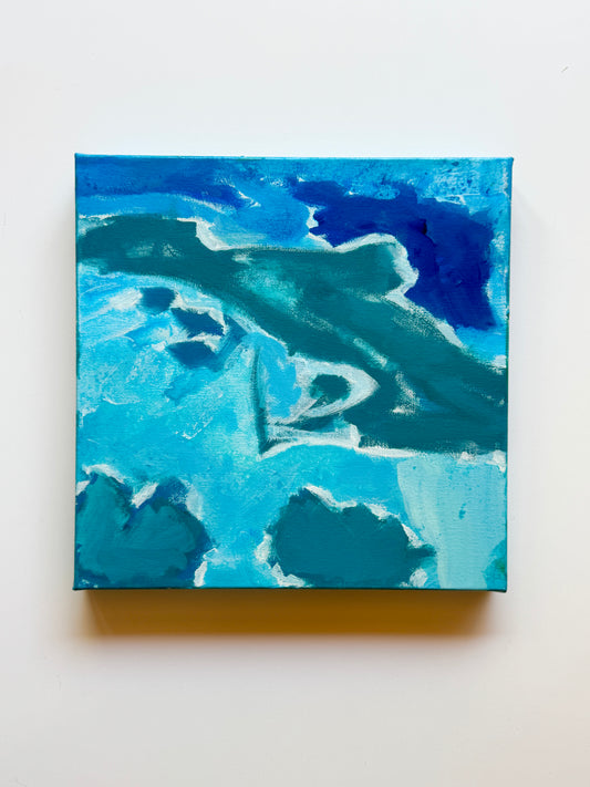 Ocean Aerial 1 || 12 x 12 Abstract