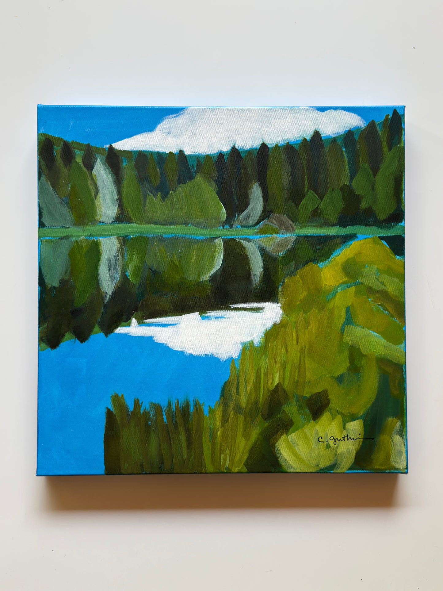 Blue Lake || 16 x 16