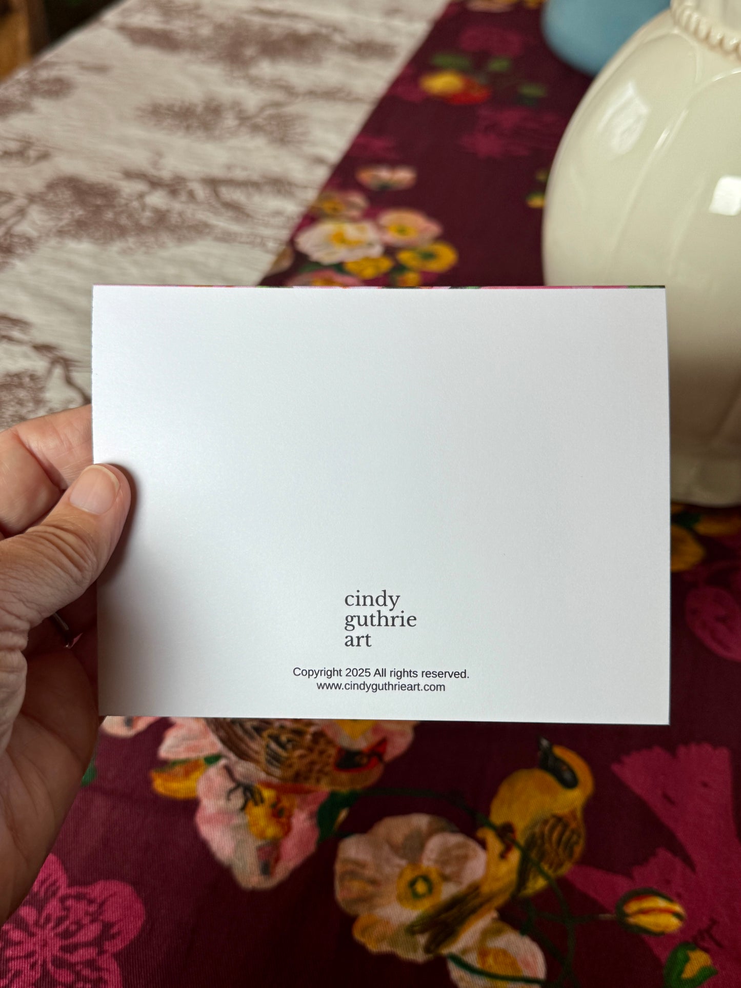 Christmas Florals Greeting Card set