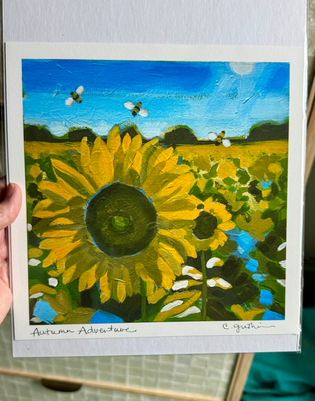 Autumn Adventure Giclee Print || 8 x 8