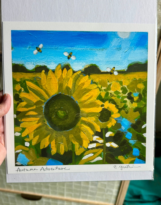 Autumn Adventure Giclee Print || 8 x 8