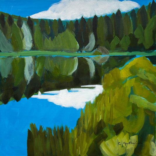 Blue Lake || 16 x 16