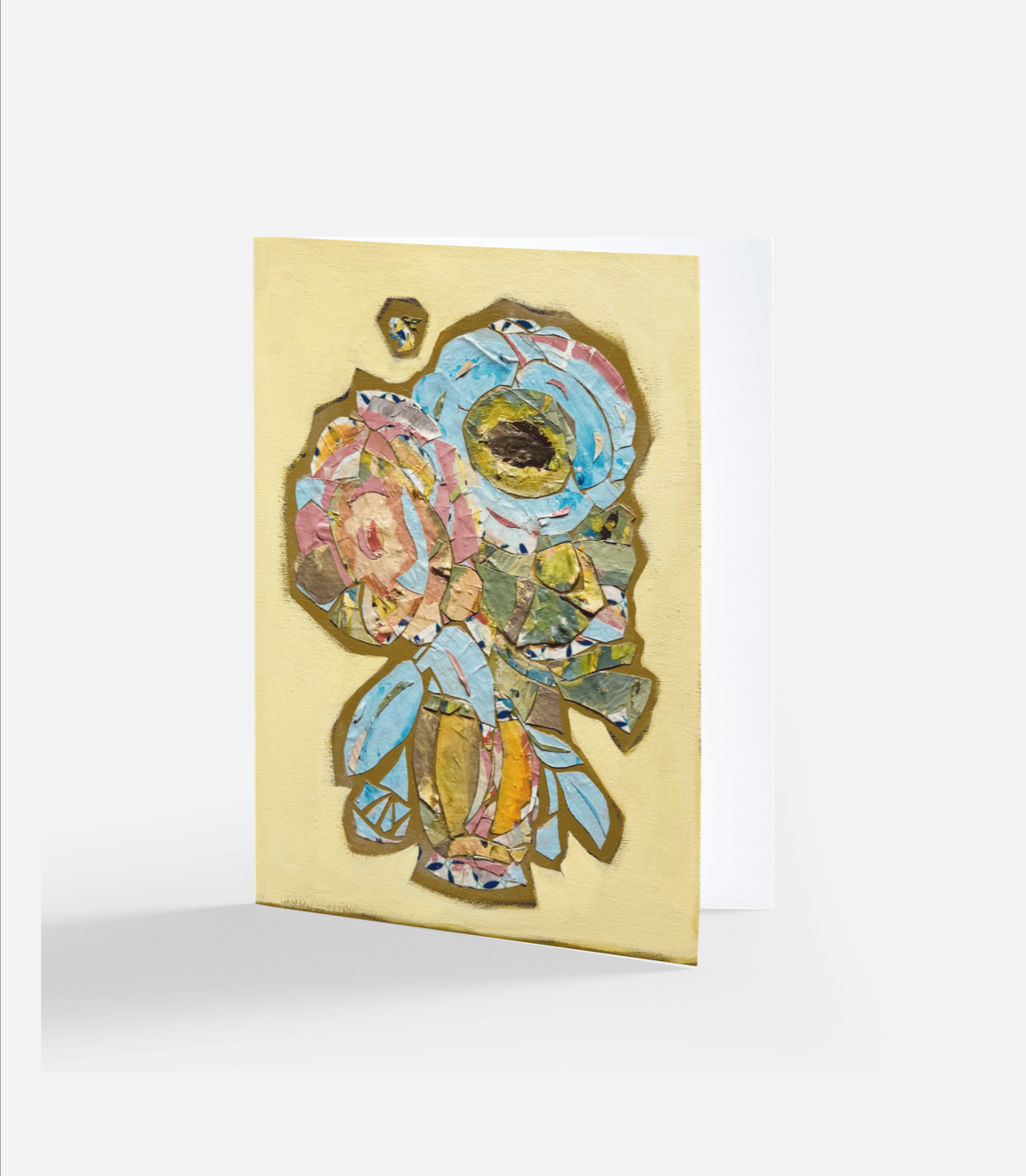 Garden Party Paint Palette Collage Greeting Card set