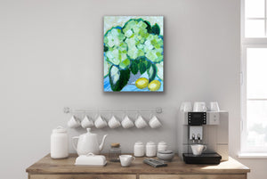 When Life Gives You Lemons || 16 x 20 Limelight Hydrangea Floral