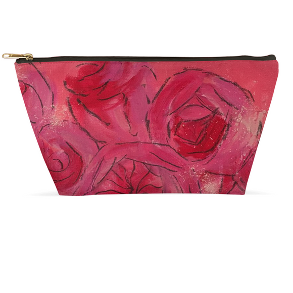 Hot Pink Accessory Pouch cindyguthrieart