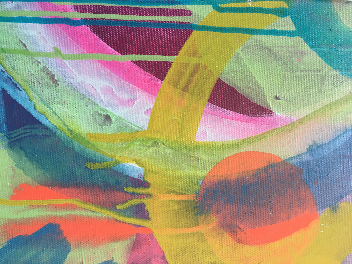 A Refreshing Rain || 14 x 14 Abstract Floral