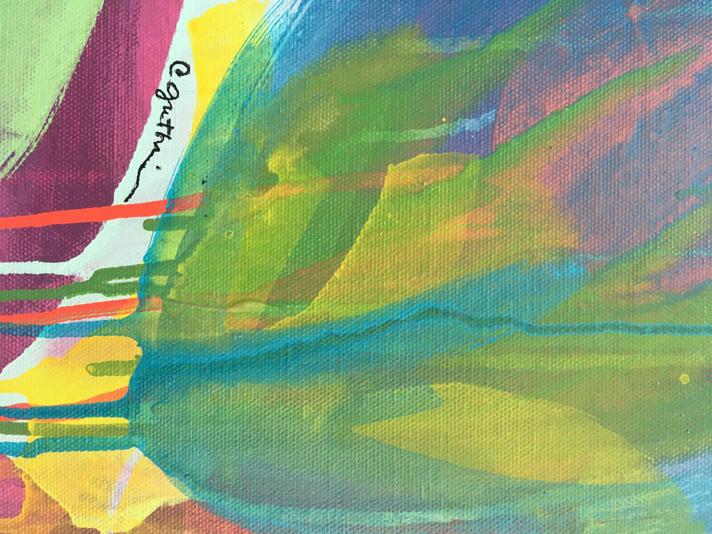 A Refreshing Rain || 14 x 14 Abstract Floral