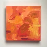 Blood Orange Bliss || 12 x 12 Abstract