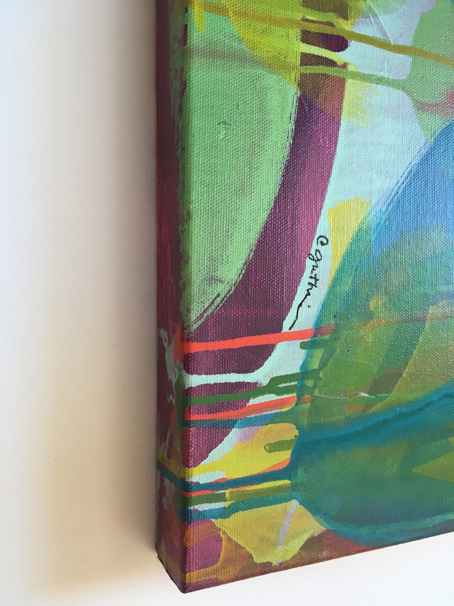 A Refreshing Rain || 14 x 14 Abstract Floral