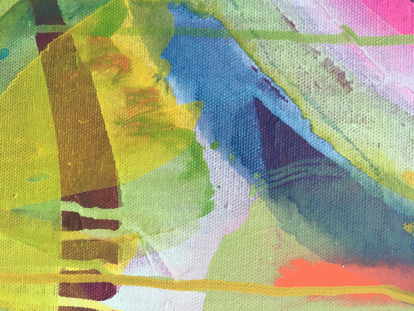 A Refreshing Rain || 14 x 14 Abstract Floral